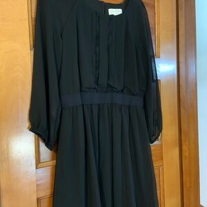 Jessica Simpson Y2K Elegant Black Long Sleeve Dress